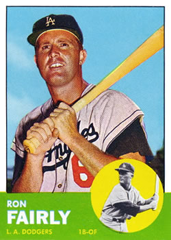 1963 Topps Baseball Cards      105     Ron Fairly
